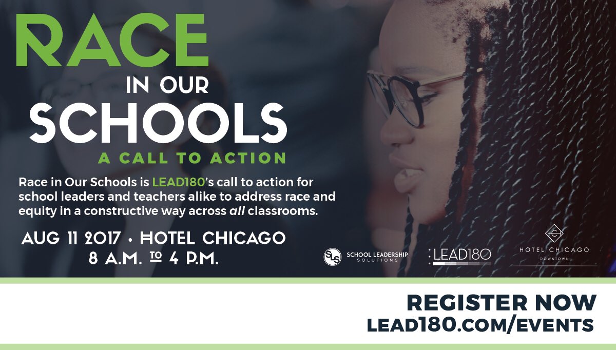 Hosting an event to help make schools safe &amp; supportive places, by addressing &amp; discussing race. LEAD180.com/events #RACEINOURSCHOOLS17