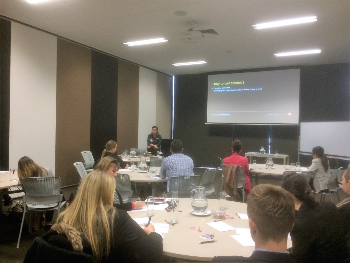 ResMktgServ's tweet photo. Session #3 in full swing! Why social media and marketing automation go hand-in-hand... https://t.co/vMvOSFl4sg #DMWorkshopRMS https://t.co/5l0nLRM8hl