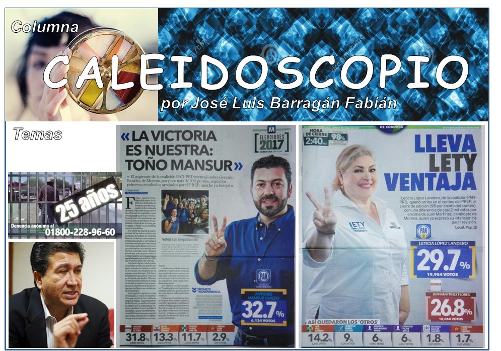 Concluyeron las #EleccionesVeracruz y te invito a leer/compartir mi #ColumnaCaleidoscopio... goo.gl/Lki4T4 #CórdobaVer #FortínVer