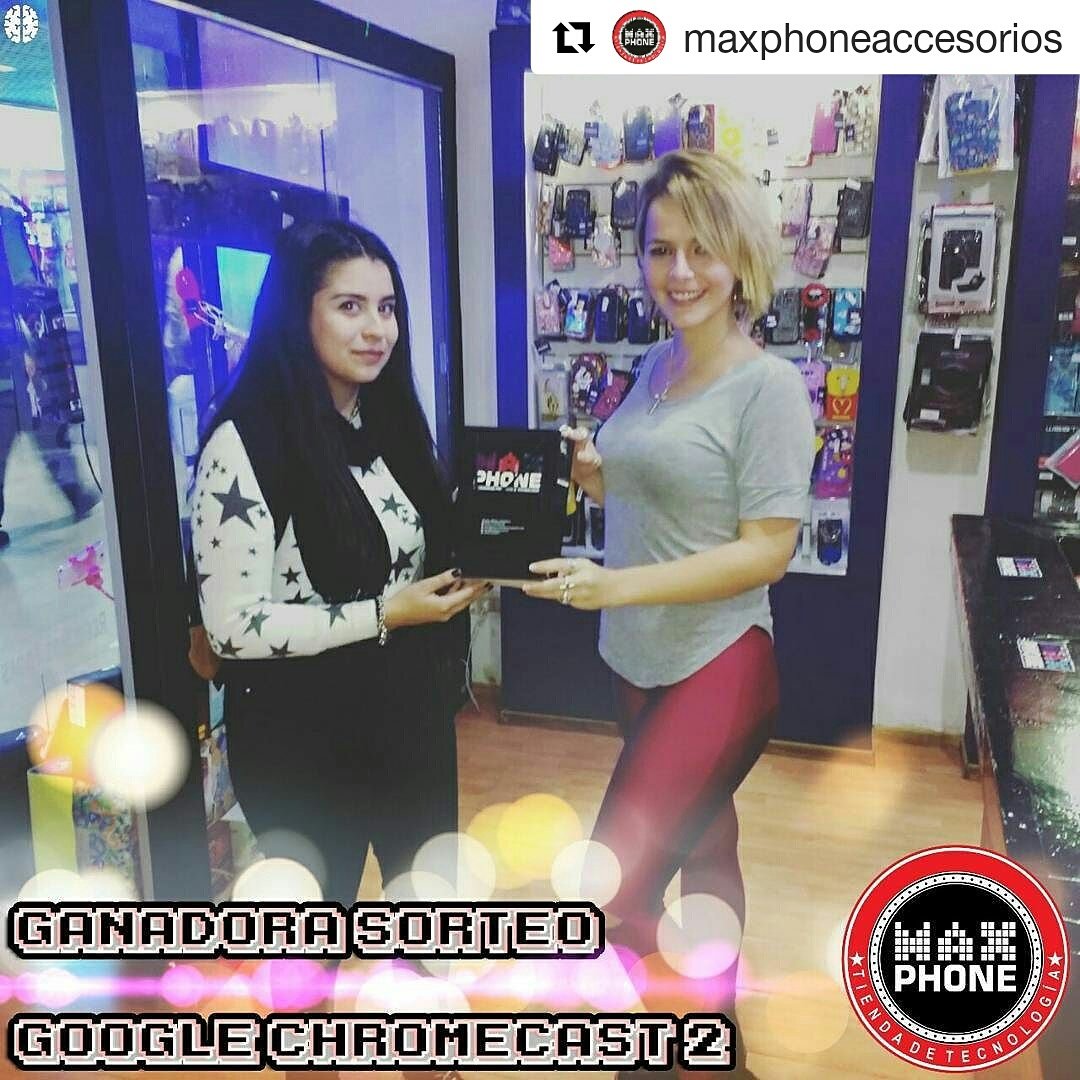 terminalcata's tweet photo. ⏩ Milagros Lopez pasó por #MaxPhone a retirar su espectacular premio, un #GoogleChromecast2 - Felicidades #Catamarca #Tecnologia 👏👏👏 https://t.co/aSwL37QkrD