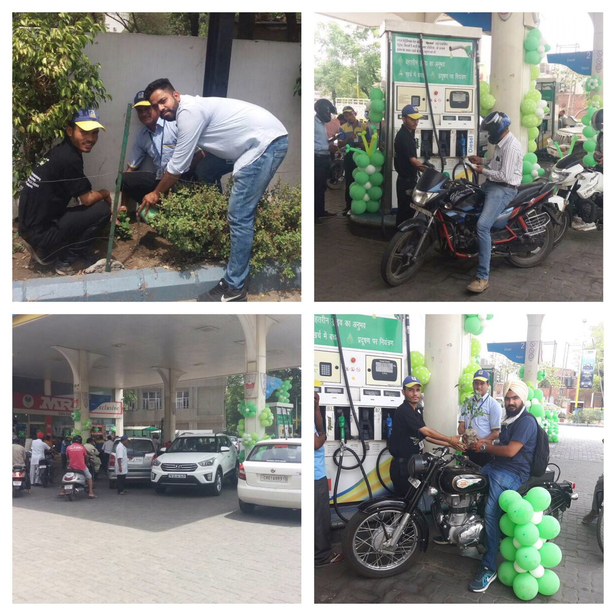 BPCretJalandhar's tweet photo. Environment Day celebrations with SPEED at Chandigarh City ROs #GoGreenWithSpeed @BPCLRetail @singharunbpcl @PeethambaranT @Sanjeev62636368 https://t.co/xLY14Ces2f