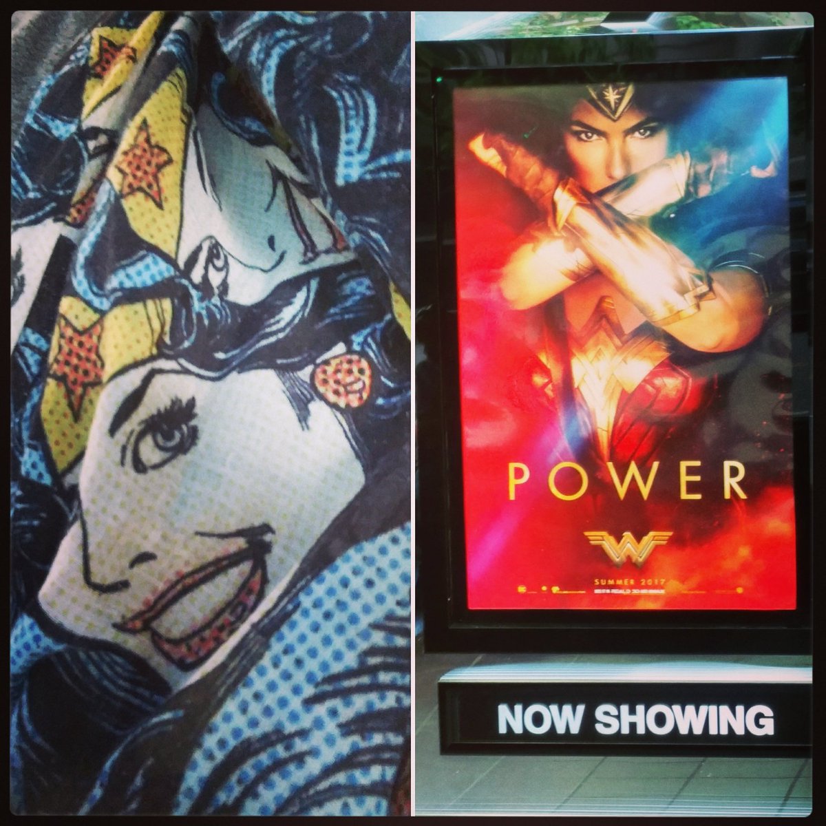 On the bus crying- Woman looks up with the "you  ok?" Look. All I say is "#wonderwoman " and she nods with an Amazon warrior understanding