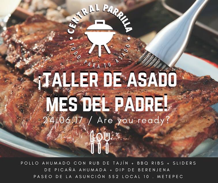 CentralParrilla's tweet photo. Ya viene el Taller de asado para papás parrilleros! Los esperamos el 24 de junio. Cupo limitado, más info en https://t.co/1zBWle8mHS https://t.co/4p4W5zwdSc