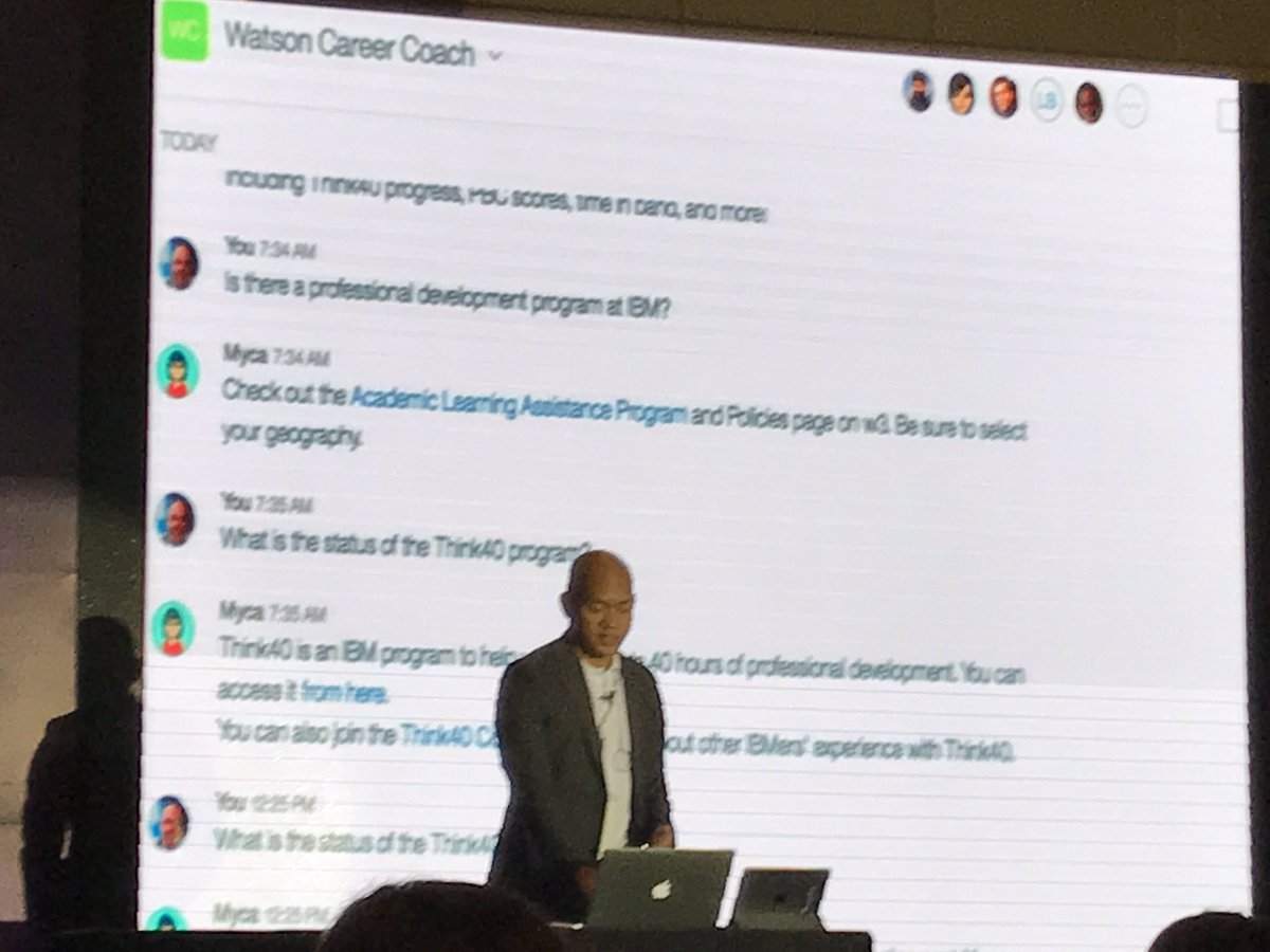 PrincessAscalon's tweet image. Transforming work with bots - cognitive human computer interaction #IBM #WatsonWork