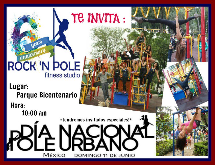 RockNPole's tweet photo. Rock'N Pole Studio te invita a celebrar el Día Nacional del Pole Urbano! No faltes!! #polelife #rnpole https://t.co/qLudLpwzPP