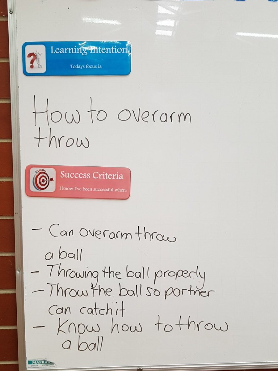 mimbourke's tweet image. Yr 1 #physed #learningintention #successcriteria Ss came up with own success criteria #visiblelearning