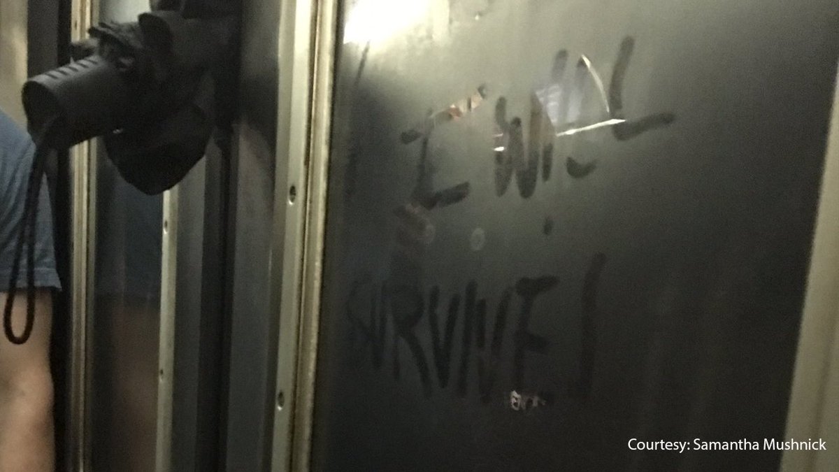 ABC7NY's tweet photo. 'I Will Survive' - Commuters bemoan on social media about nightmare ride on F train https://t.co/mIb9Sgv4V5 https://t.co/5PwBbPDVh1