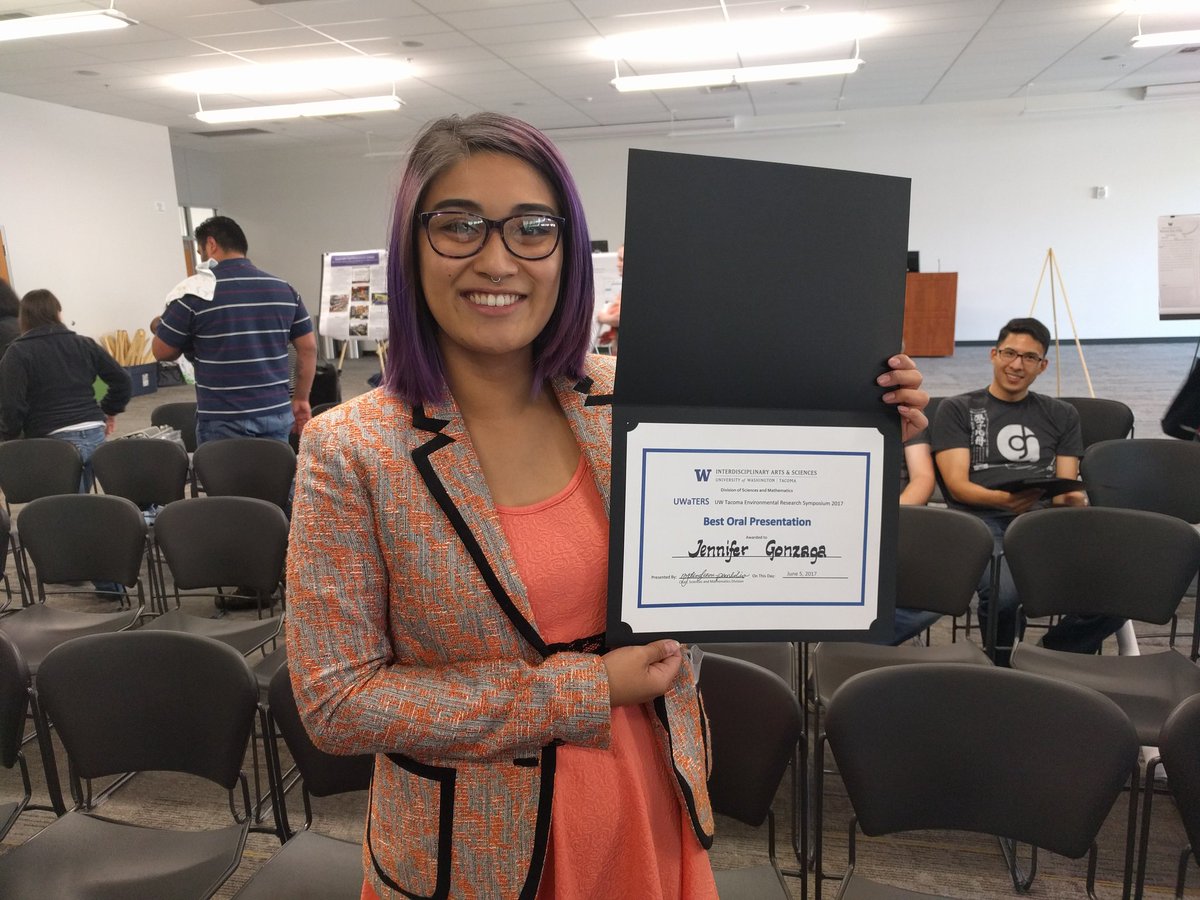 pisastero's tweet photo. Congrats to #BeckerLab students for presenting work at @uwtacoma UWaTERS! And esp @m3owjenn for winning best presentation! https://t.co/DmUNxeVPGc