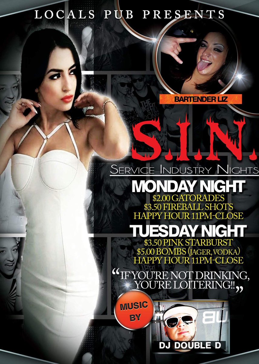 DJDoubleD904's tweet photo. All new #ServiceIndustryNights at #LocalsPub @JaxToday @jax_just_in @Visit_Jax @JacksonvilleMag https://t.co/NqLB6bf9A4