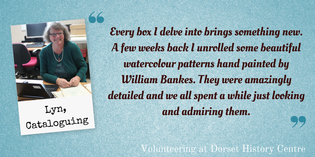 Lyn helps us identify and catalogue #archives as part of the #UnlockingBankes project. "It's fun, interesting and friendly" #volunteersweek