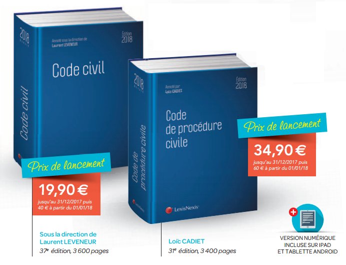 Lexis_Etudiants's tweet photo. J-30 avant la sortie des Code civil et de procédure civile ! En précommande dès maintenant #CodesBleus #2018 #CRFPA https://t.co/4PRsngIaeN https://t.co/n45hKYd3gp