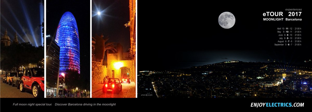 EnjoyElectrics's tweet photo. Here comes the #fullmoon ...
#enjoyelectrics #Barcelona #eTour #Moonlight #EV #experience #electriccars https://t.co/4V466vvhu4