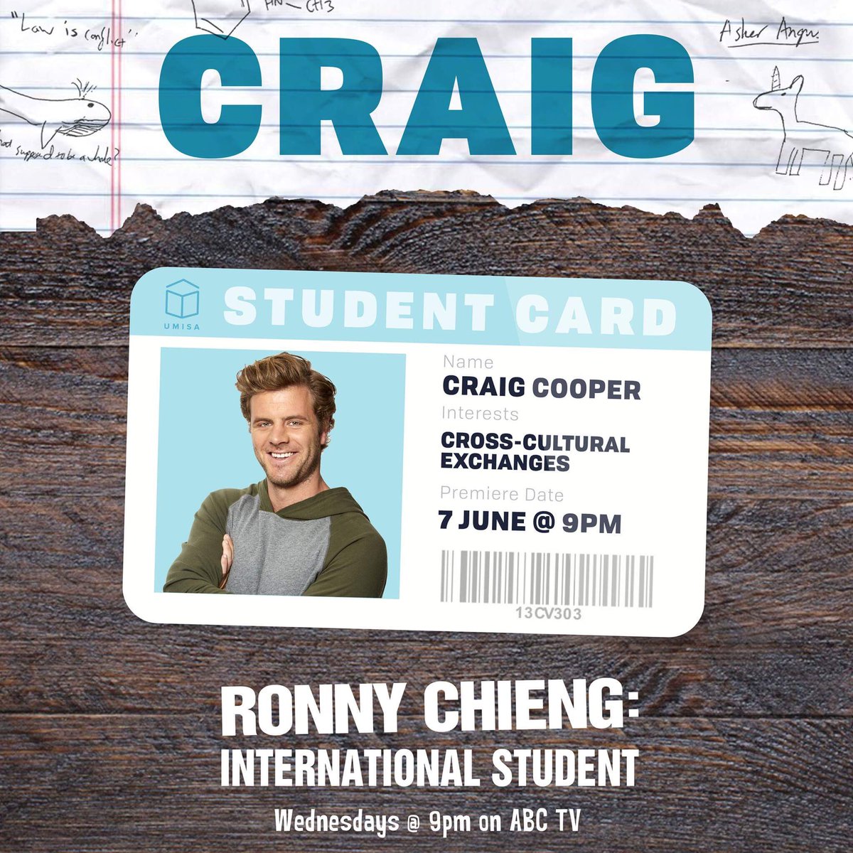 patch_may's tweet photo. @StickyPictures @ABCTV I'm Craig Cooper n I like to party!Just touched down in Melbourne.If you need cold and flus or a fake id.I'm your guy https://t.co/3fCPcGgY3U