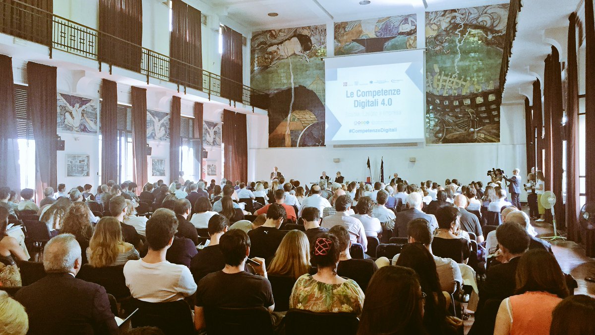 SimonePuksic's tweet photo. Una giornata dedicata alle #competenzedigitali per la presentazione del report fatto da @AICA_1961 @assinform @Assintel @AssinterItalia https://t.co/2upwVsN25Q