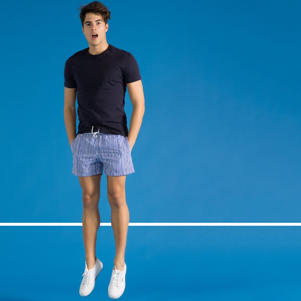 #Restocked! — Handstripes #blue #swimshort available again at our webshop. Get it before it is too late! #SunnobyBeneCape