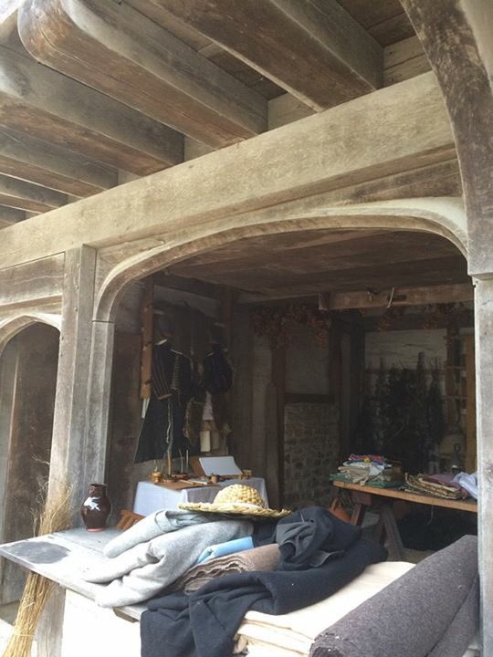 The tailors workshop <a href="/WealddownMuseum/">Weald & Downland Living Museum</a> #LivingHistoryFestival - the shops are wonderful to display #elizabethan trades - more pics to come!