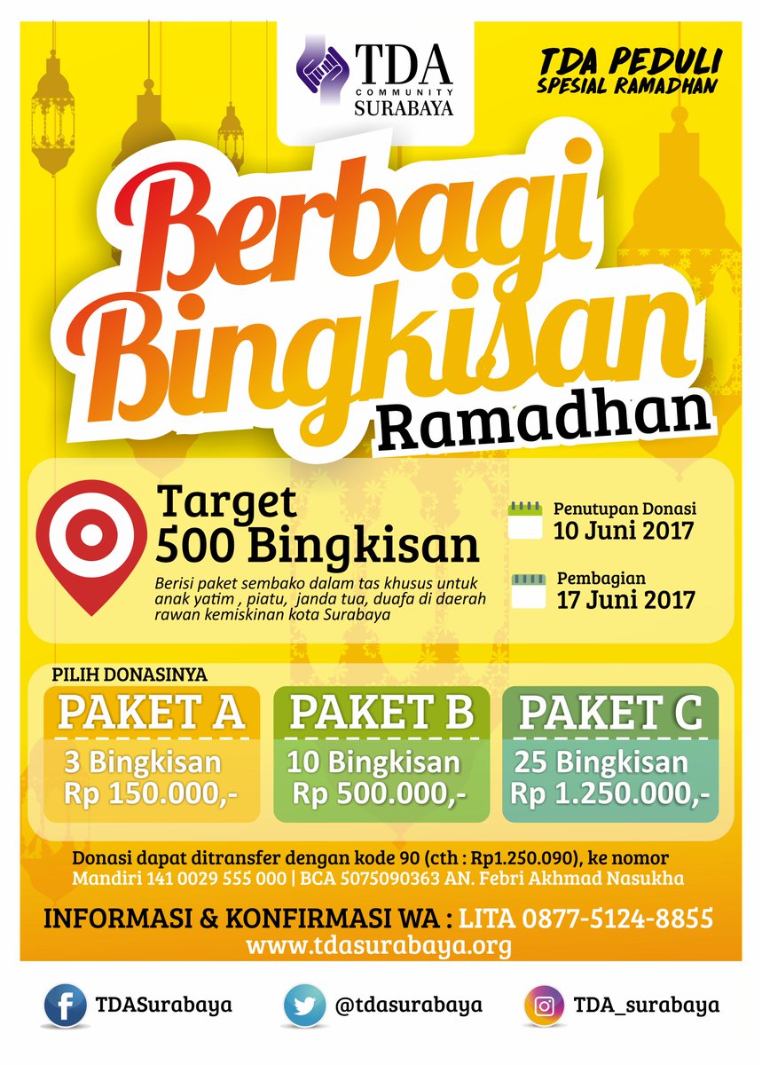 Yuk, perbanyak amal di bulan penuh berkah 🌛
More info: WA 0877 5124 8855