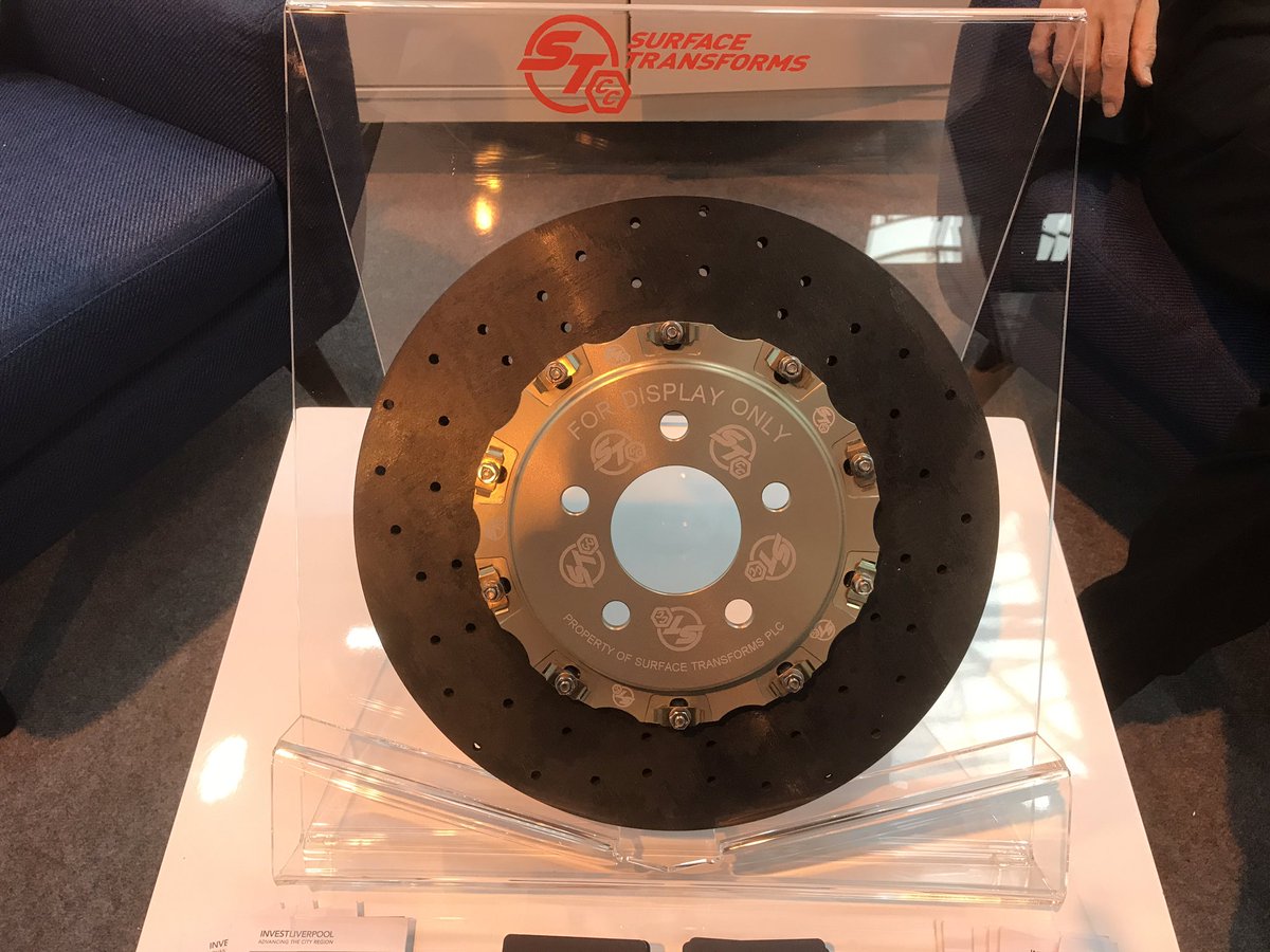 LCRMakingIt's tweet photo. #SurfaceTransforms display cutting edge brake disc technology on the @investliverpool stand at @automechanikaBM https://t.co/UB7AzK0BUQ