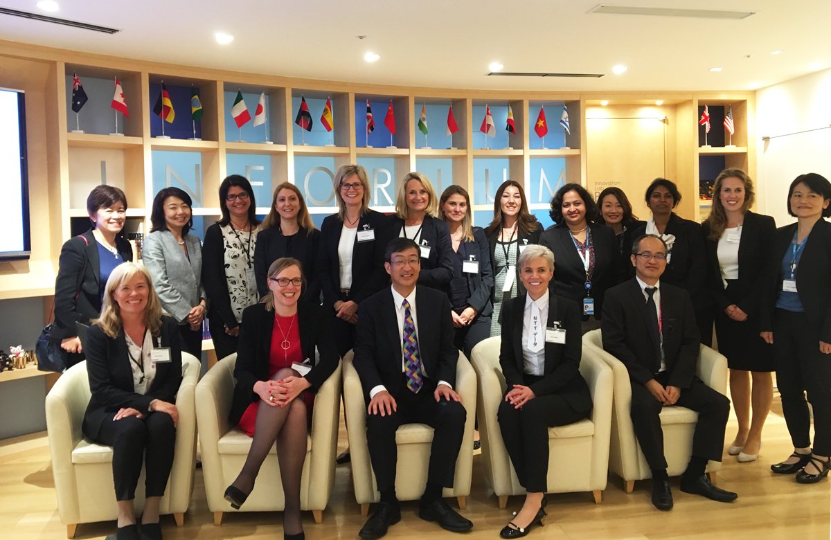 NTT_DATA_DE's tweet photo. NTT DATA beim Global Summit of Women in Tokio. Ein Interview mit Anna Budde, CMO, und Ilka Friese, CFO: https://t.co/8OPXLeDNd4 #GSWTokyo https://t.co/cDncWBRns0