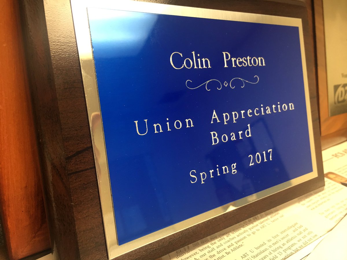 ColinP_Preston's tweet photo. Incredibly honored to receive the @ECCUnion @ECCUnionSports appreciation award. Thanks for going above &amp; beyond covering the @ECCWarriors! https://t.co/IdDjN7zpiQ