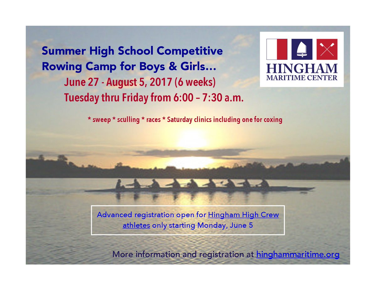 Adv Registration NOW OPEN for HHCrew athletes for summer 2017 competitive program at HMC... www-150q.bookeo.com/bookeo/b_hingh…