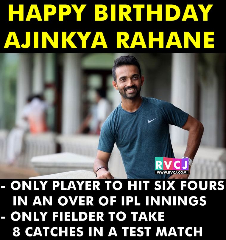 Happy Birthday Ajinkya Rahane! 