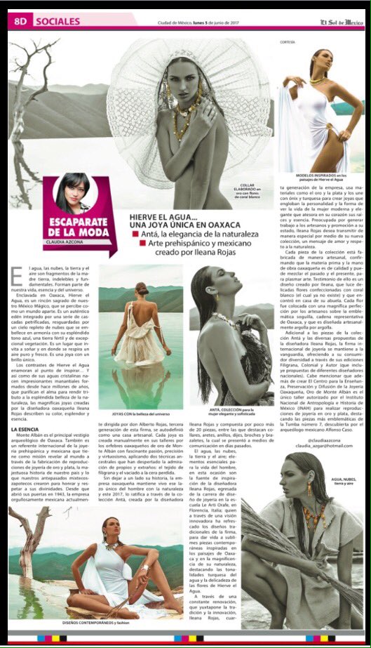 CLAUDIAAZCONA's tweet photo. Hoy #EscaparateDeLaModa
@elsolde_mexico
#AntaOroDeMonteAlban
#UnaJoya única
@OrodeMonteAlban
@TheShopsDT
https://t.co/REbs1JZmlp https://t.co/3kVz5RaKAs
