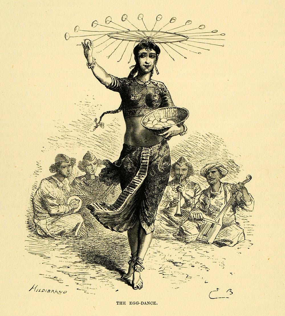 "The Egg Dance [at the court of Bhopal]," by Emile Bayard, from 'Le Tour du Monde', 1873 
columbia.edu/itc/mealac/pri…