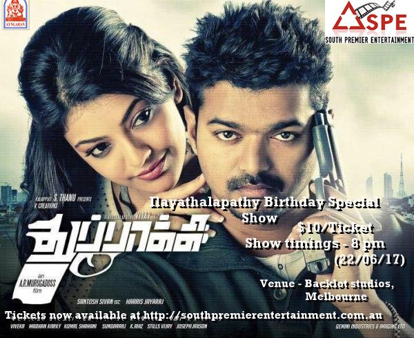 DrVijayGroup's tweet photo. #IlayathalapathyVijay B'Day spl @ #BackLotStudios, #Melbourne) => All Time BlockBuster => #Thuppakki Movie + #Thalapathy61 FL #MaaranaMass https://t.co/6Hzzj8FTeR