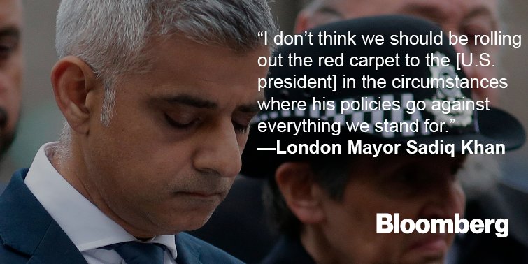 business's tweet image. London's mayor, criticized by Trump, hits back ahead of U.S. leader's visit to Britain  bloom.bg/2qW9anr