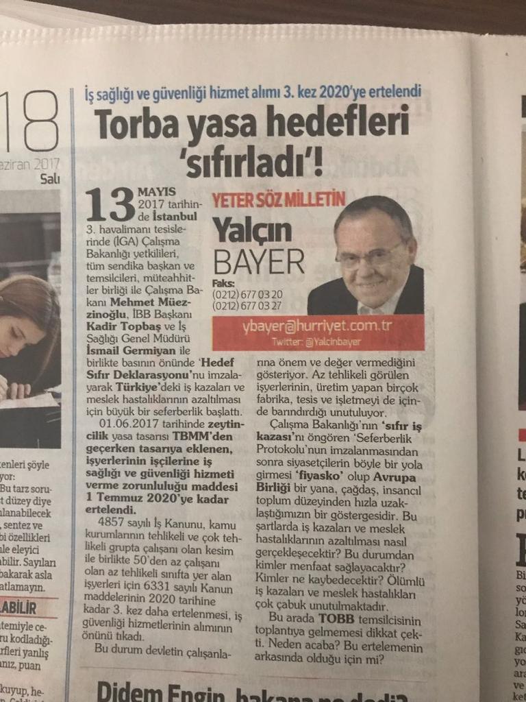 IGuzmani32's tweet photo. #işgüvenliğiertelemeyegelmez https://t.co/v8P5rrgYfY