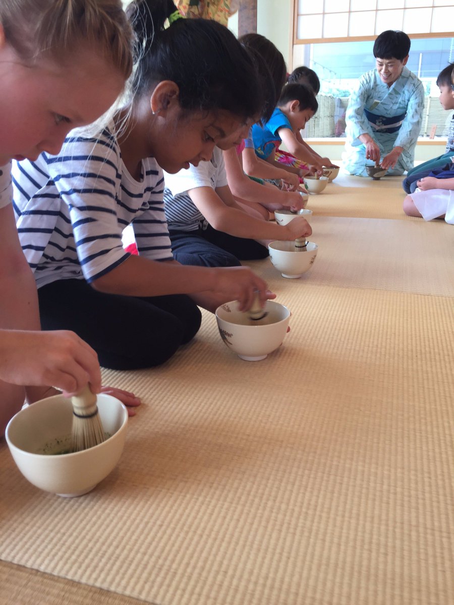 JapanCenterASIJ's tweet photo. Our year-long learning journey with @asijkh @esasij ends today with a special Tea Ceremony. Thanks to our @asij tea master, Souna-sensei. https://t.co/sTNIvlYkbA
