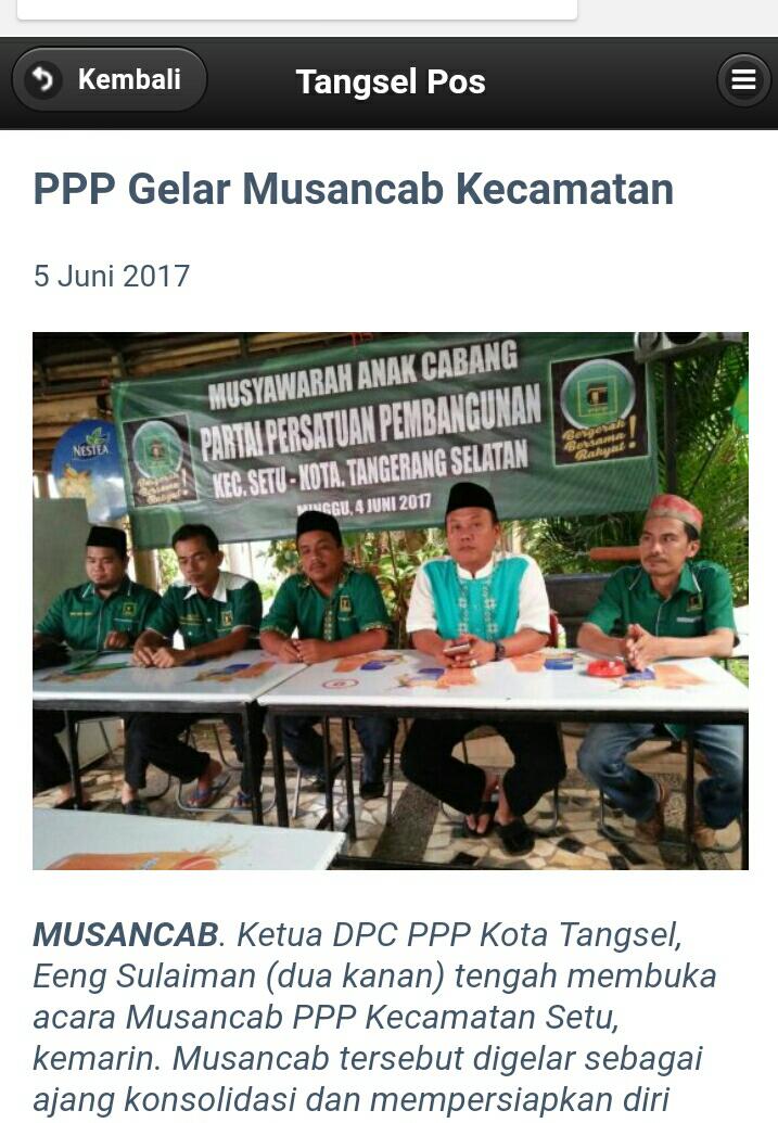 DPP_PPP's tweet photo. PPP Gelar Musancab se-Kota Tangerang Selatan https://t.co/Ra9cpXPT3K
#PPP
#TANGERANG
#TangerangSelatan
#Musancab
#BergerakBersamaRakyat https://t.co/PBgAYin82A