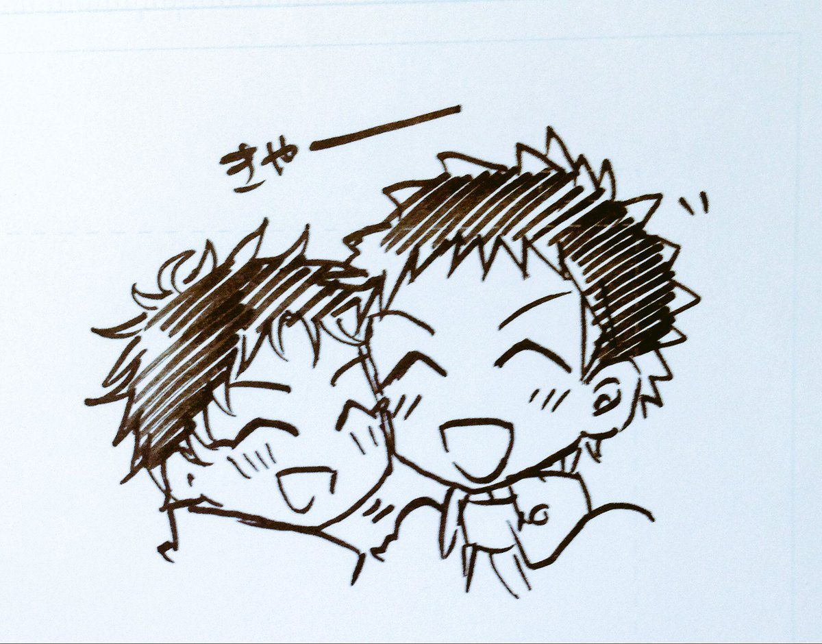 B5原稿用紙買ってみたから描いてみたんだけどこれ落書き用紙として楽しいですね(あかんパターン 