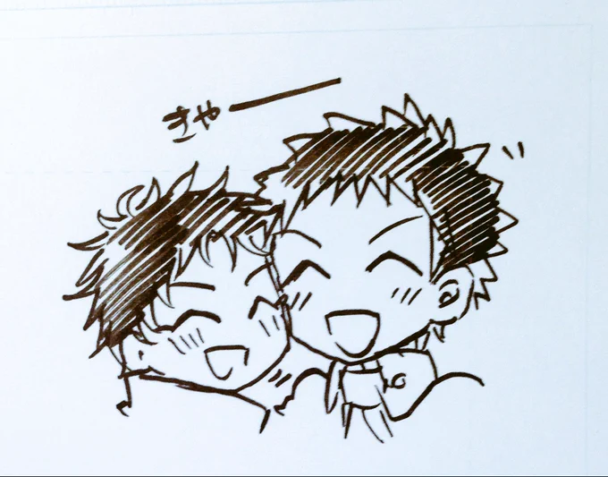 B5原稿用紙買ってみたから描いてみたんだけどこれ落書き用紙として楽しいですね(あかんパターン 
