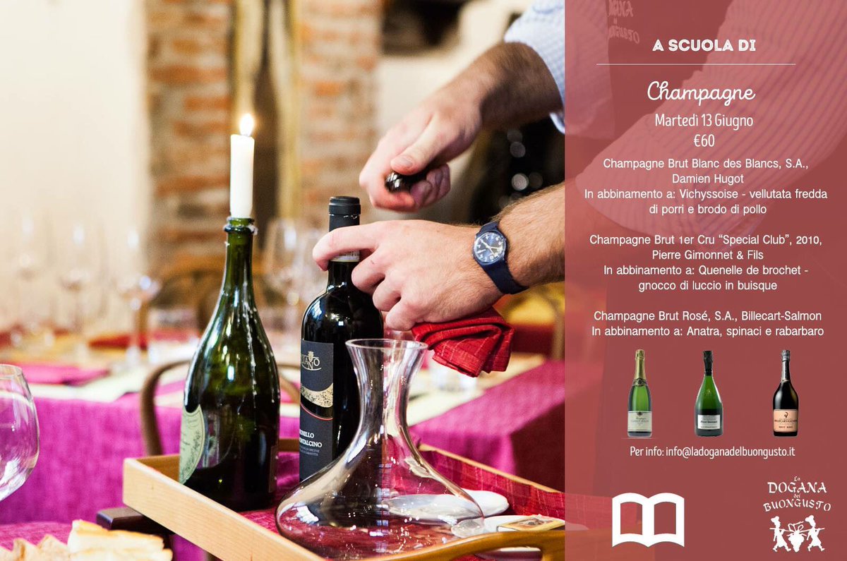 #savethedate serata a base di #Champagne 🥂 degustazione vini + menù <a href="/ArnulfoChef/">ChefGArnulfo</a> 🇫🇷 -> 13 giugno eventbrite.it/e/biglietti-a-… #winetasting
