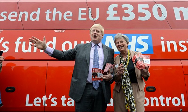 JimBoardman's tweet photo. Theresa's wobbling again and the Tories need to make promises they'll never keep. Time for Boris Johnson and his magic beans. https://t.co/8DpwTZQF7h