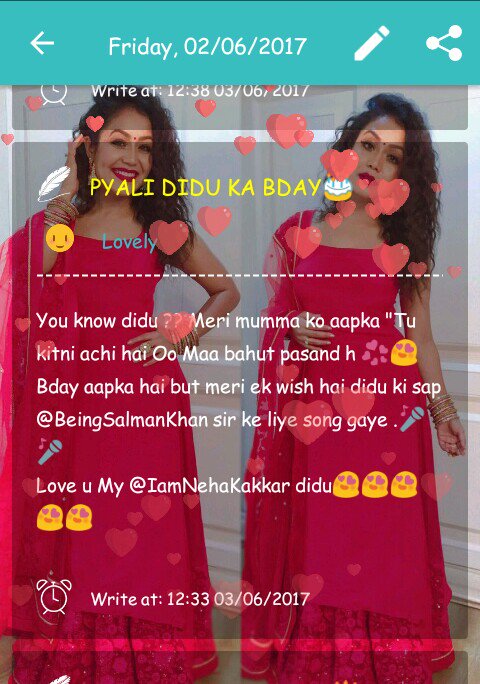 Being_Vanshi's tweet photo. Happy Bday mahh PRINCESS DIDU 🎂🎂🎂🍰 @iAmNehaKakkar
Small gift only uhhh
I love u didu
@SonuKakkar didu aap bol dijiye #Nehadi se 😭🙏 https://t.co/onir43qEe3