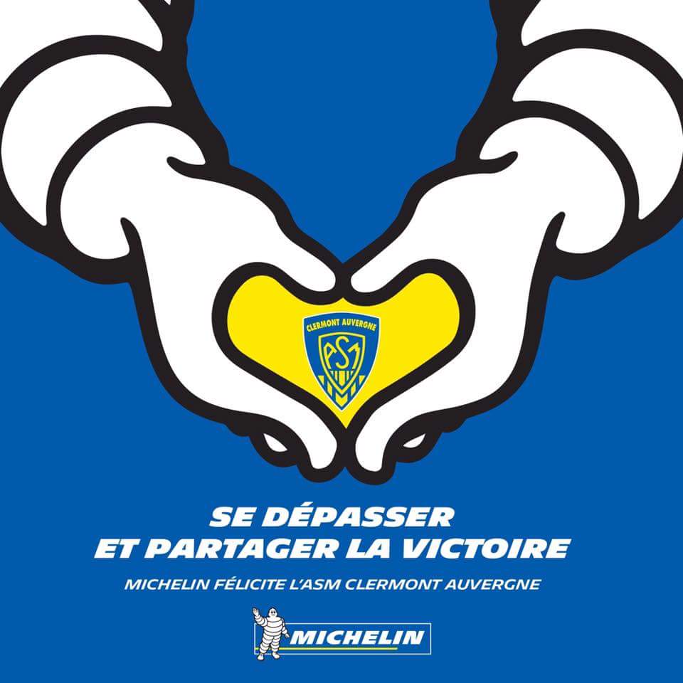 Michelin's tweet image. Congratulations @ASMOfficiel for winning the @top14rugby France championship!