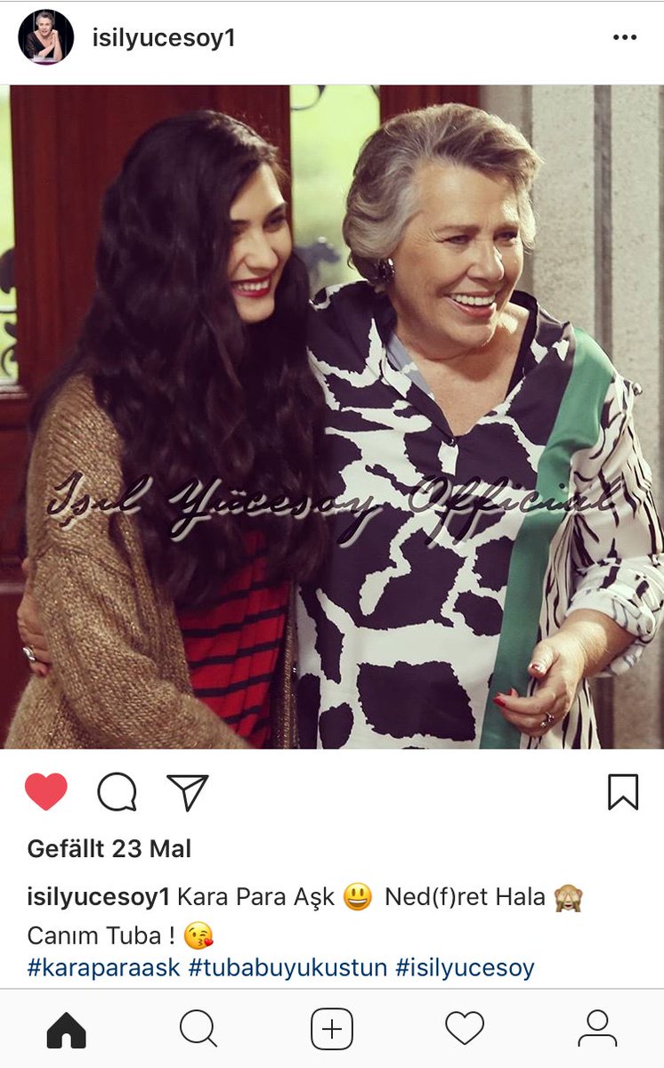 Isil Yücesoyun Tuba paylasimi 🤗 #TubaBüyüküstün #IsilYücesoy