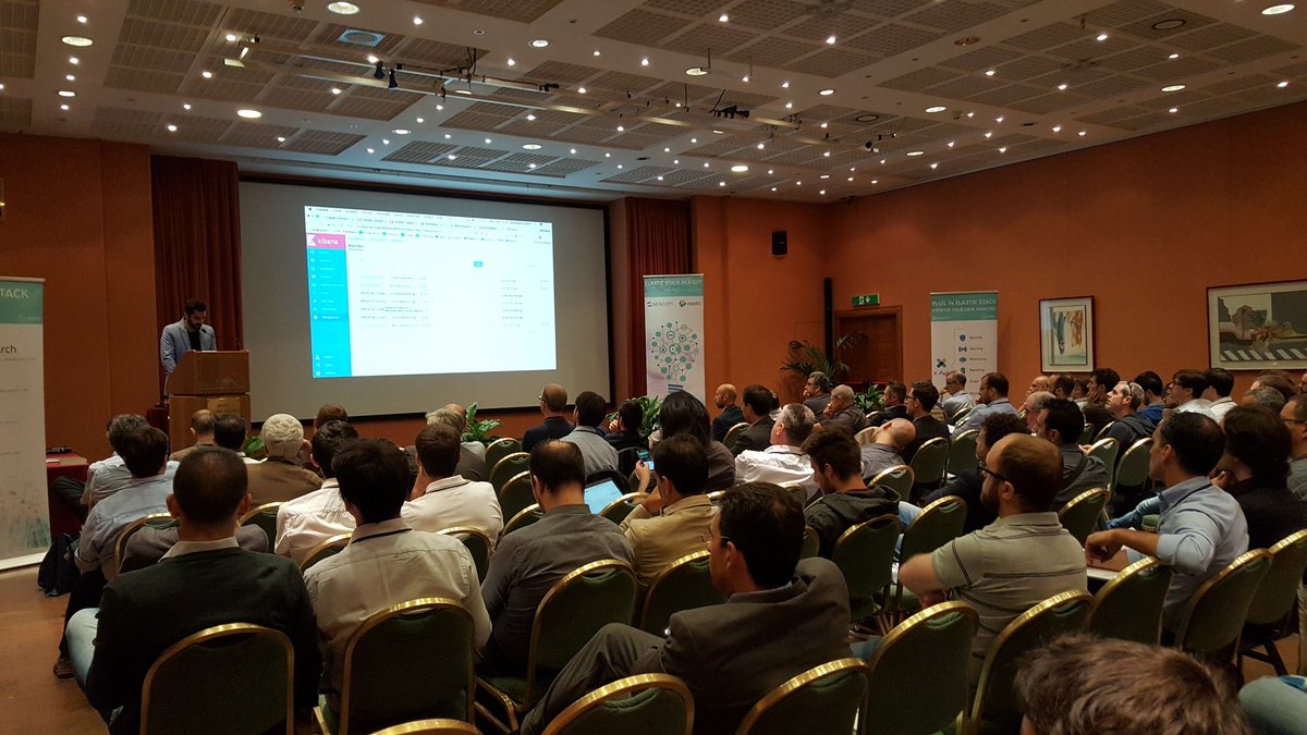 SEACOMsrl's tweet photo. Iniziano le sessioni tecniche! @elastic is back with Deep Dive Demos #esinaday17 @RIOS_opensource @SMCpartner #machinelearning #bigdata https://t.co/yvccOKgbcq