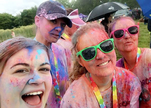 WeTakeCare_UK's tweet photo. #EasiliftLoadingSystems are proud of everybody who took part in the #ColorRun. Help us to help the #forgetmenottrust https://t.co/XO987B3P3G https://t.co/VFQa87aYcH