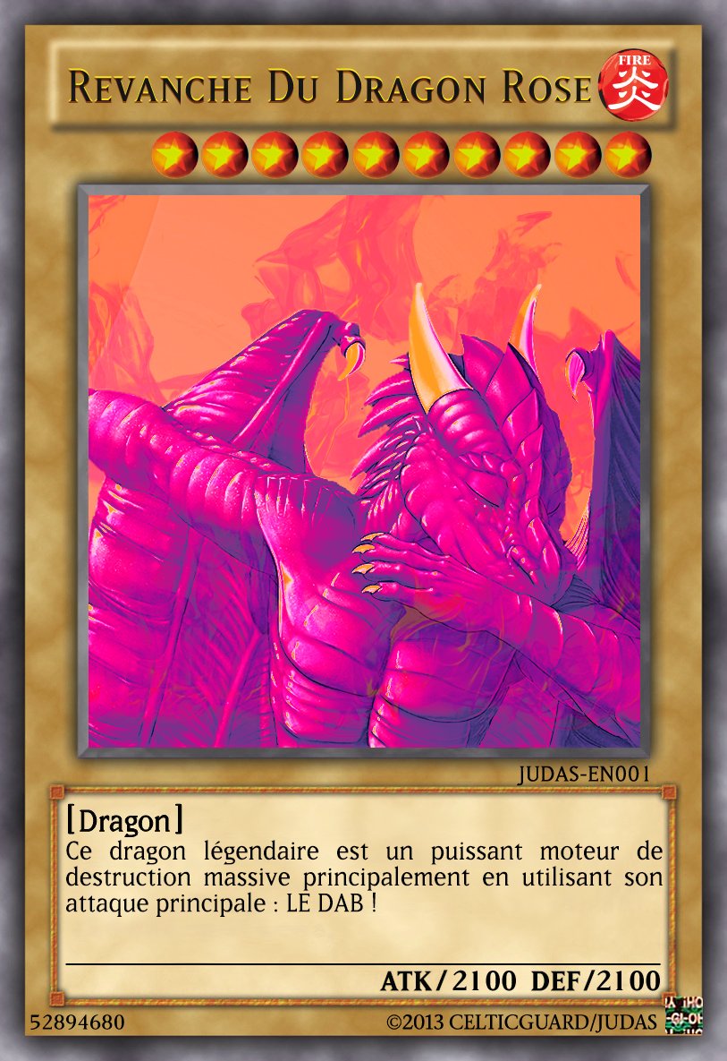 PdrEsports's tweet photo. La carte 'Revanche du Dragon Rose' est enfin officiellement sortie ! Vous la retrouverez très bientôt dans vos magasins préférés. #DABorDIE https://t.co/2Vu3jp9RtD