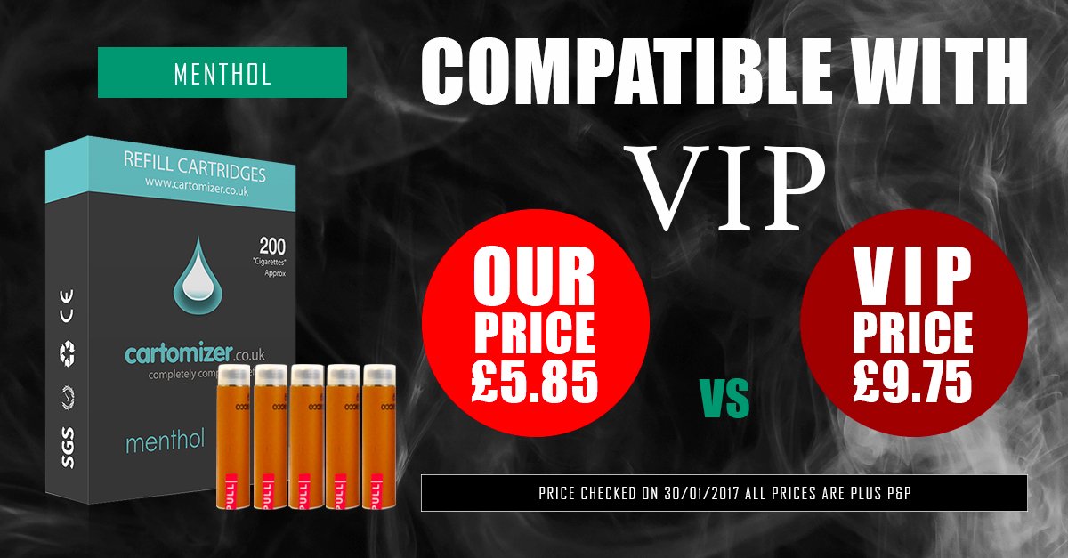 CartomizerUK's tweet photo. Shop now &amp; save on compatible refills, discounts for bulk purchases! #ecigs #cartomiser #vapelife #VapeCheap https://t.co/6TVhl7pnr0 https://t.co/o56dS7swju