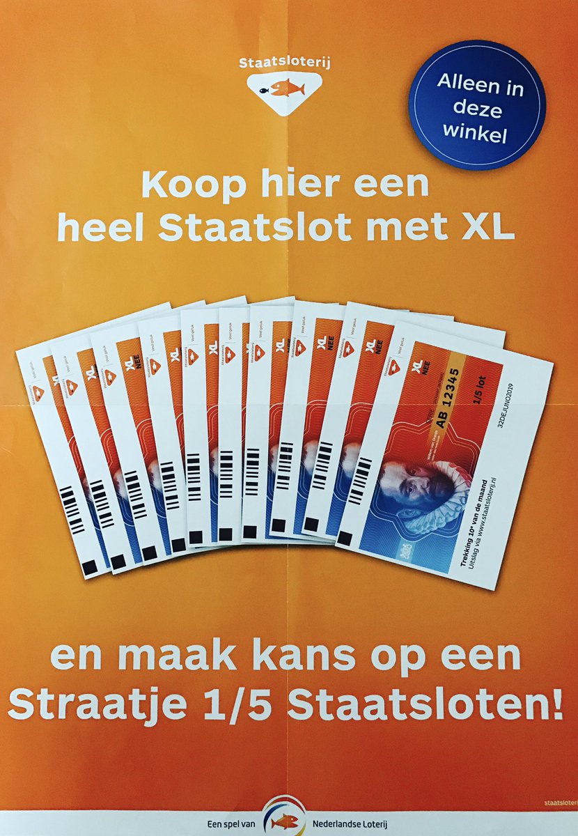 AviaUgchelen's tweet photo. Unieke actie‼️
Koop een heel Staatslot met XL en maak kans op een straatje 1/5 Staatsloten! Verloting van de prijs na 10 juli 2017 https://t.co/6hxxluNXWp
