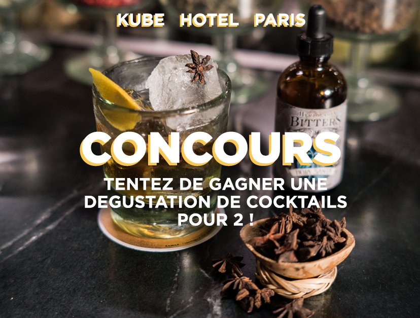 Kube_Paris's tweet photo. #Concours 
#RT et #Follow pour tenter de gagner une dégustation de cocktails pour 2 par notre mixologue ! https://t.co/8vVP2ndYed