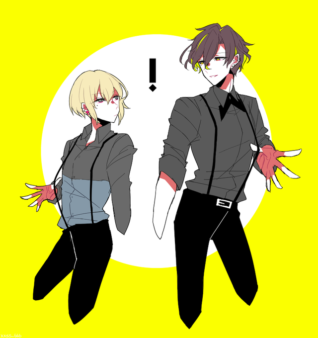 サスペンダーのtwitterイラスト検索結果 古い順
