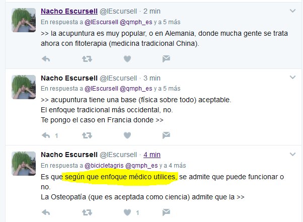 Es que según que enfoque médico utilices, se admite que puede funcionar o no. La Osteopatía (que es aceptada como ciencia) admite que la acupuntura tiene una base (física sobre todo) aceptable. El enfoque tradicional más occidental, no. Te pongo el caso en Francia donde  la acupuntura es muy popular, o en Alemania, donde mucha gente se trata ahora con fitoterapia (medicina tradicional China).