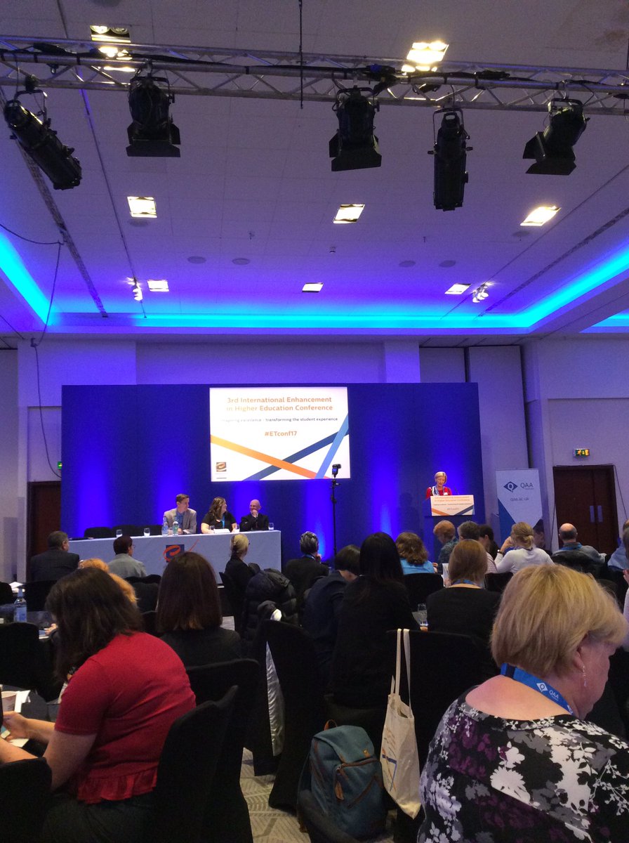 JamesDunphy's tweet photo. So just a small event then... #ETConf17 @THEMEStweets. 450 colleagues meet to discuss enhancing the student experience of higher education https://t.co/zxKwV0xhM9