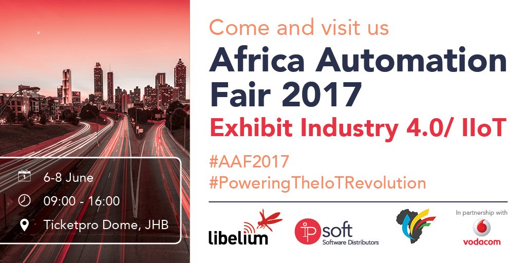 IPsoft_SA's tweet image. Come &amp;amp; visit us today @AAF_2017 in partnership with @Vodacom showcasing @libelium #SmartCities #Industry4.0 #PoweringTheIoTRevolution